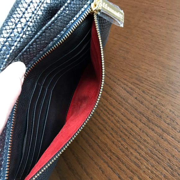 NWT Hammitt “Pierce” Silver Crossbody Handbag/Wallet - Picture 7 of 12